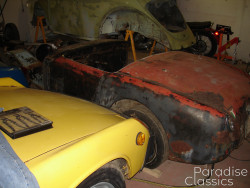 Blue 1959 Austin Healey Sprite