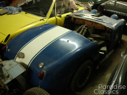 Blue 1959 Austin Healey Sprite