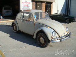 Light Green 1967 Volkswagen Beetle