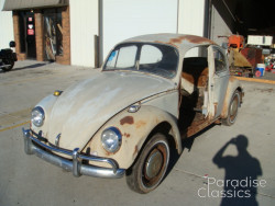 Light Green 1967 Volkswagen Beetle