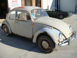 Light Green 1967 Volkswagen Beetle