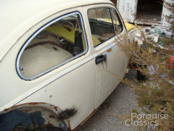 Beige 1969 Volkswagen Beetle