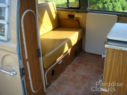 Tan 1970 Volkswagen Bus