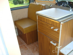 Tan 1970 Volkswagen Bus