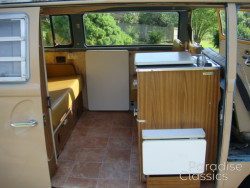 Tan 1970 Volkswagen Bus