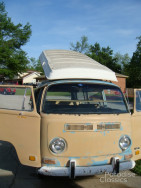 Tan 1970 Volkswagen Bus