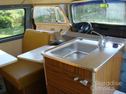 Tan 1970 Volkswagen Bus