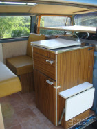 Tan 1970 Volkswagen Bus