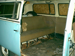 Blue/White 1972 Volkswagen Bus
