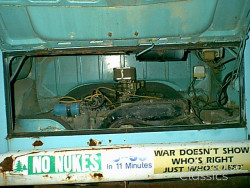 Blue/White 1972 Volkswagen Bus