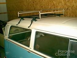 Blue/White 1972 Volkswagen Bus