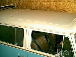 Blue/White 1972 Volkswagen Bus