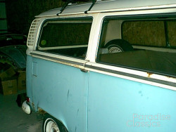 Blue/White 1972 Volkswagen Bus