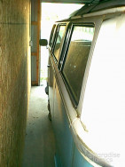 Blue/White 1972 Volkswagen Bus