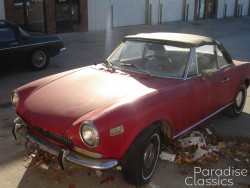 Red 1972 FIAT 124