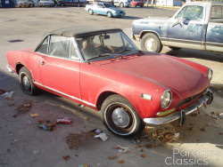 Red 1972 FIAT 124 Sport Spyder