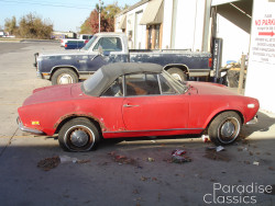 Red 1972 FIAT 124