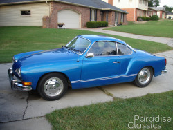 Blue 1972 Volkswagen Karmann Ghia 