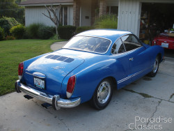 Blue 1972 Volkswagen Karmann Ghia