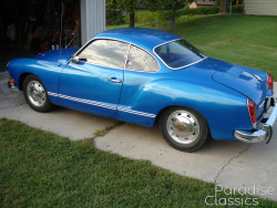 Blue 1972 Volkswagen Karmann Ghia