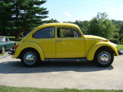 Yellow 1974 Volkswagen Beetle