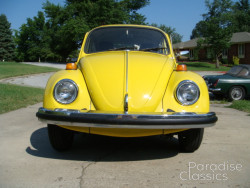 Yellow 1974 Volkswagen Beetle