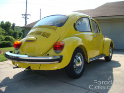 Yellow 1974 Volkswagen Beetle