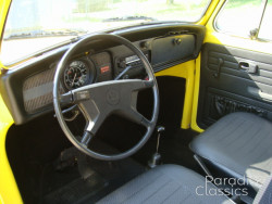 Yellow 1974 Volkswagen Beetle
