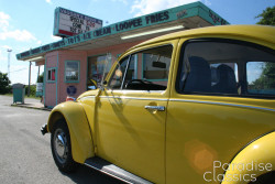 Yellow 1974 Volkswagen Beetle