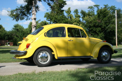 Yellow 1974 Volkswagen Beetle