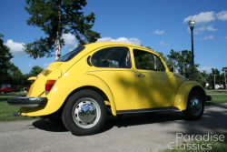 Yellow 1974 Volkswagen Beetle