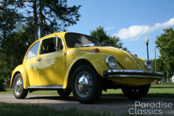 Yellow 1974 Volkswagen Beetle