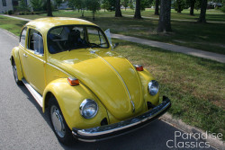 Yellow 1974 Volkswagen Beetle