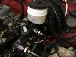 Red 1982 Toyota Land Cruiser New Master Cylinder