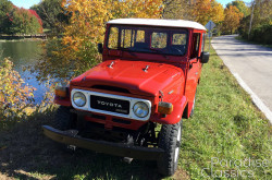 Red 1982 Toyota Land Cruiser