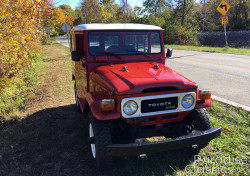 Red 1982 Toyota Land Cruiser