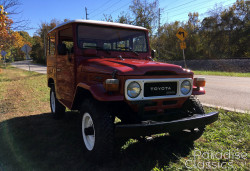 Red 1982 Toyota Land Cruiser