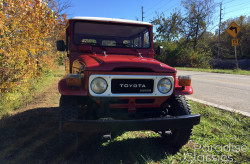 Red 1982 Toyota Land Cruiser