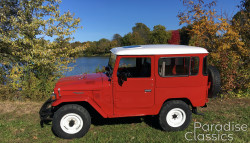 Red 1982 Toyota Land Cruiser