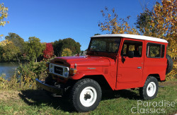 Red 1982 Toyota Land Cruiser