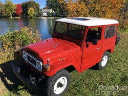 Red 1982 Toyota Land Cruiser
