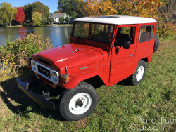 Red 1982 Toyota Land Cruiser