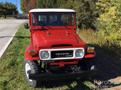 Red 1982 Toyota Land Cruiser
