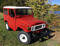 Red 1982 Toyota Land Cruiser