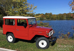 Red 1982 Toyota Land Cruiser