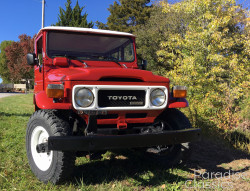 Red 1982 Toyota Land Cruiser