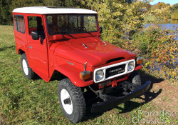 Red 1982 Toyota Land Cruiser