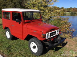 Red 1982 Toyota Land Cruiser