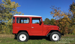 Red 1982 Toyota Land Cruiser