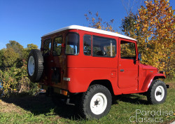 Red 1982 Toyota Land Cruiser